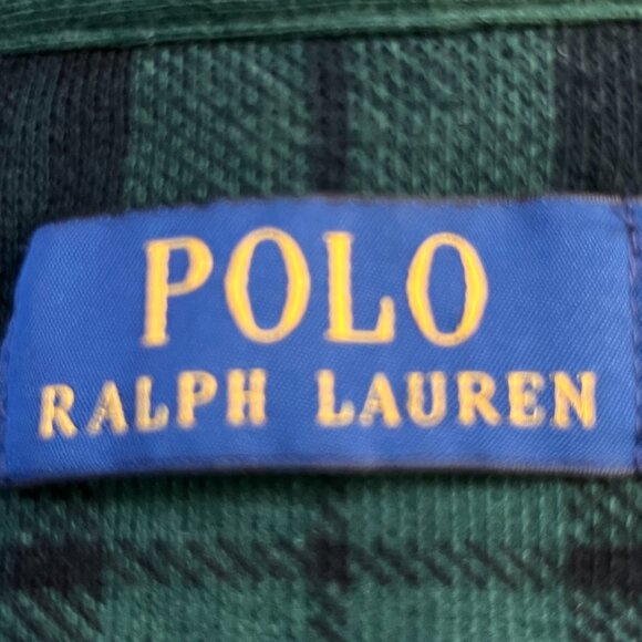 Polo Ralph Lauren Black Watch Plaid Quarter-Zip Pullover in Men's Size XL - EUC - Picture 7 of 11
